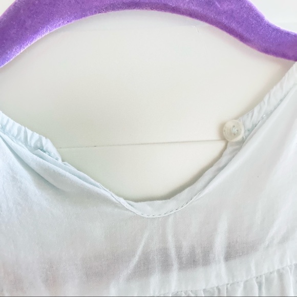 🌸3/$30🌸 Treasure & Bond Girls’ Turquoise Light Blue Ruffle Top 👚🫧 - Picture 5 of 6